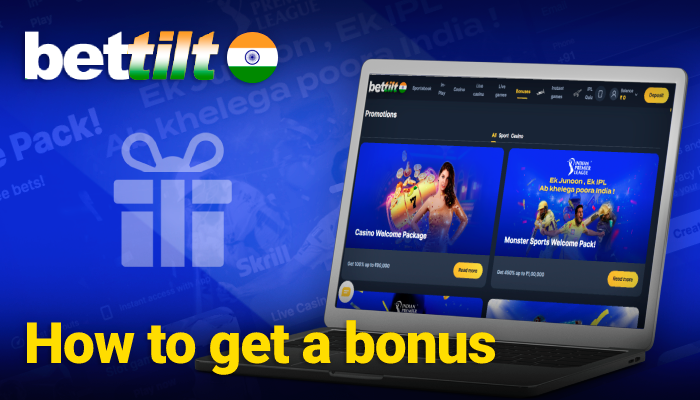 How to get a bonus on Bettilt in India, step by step instruction