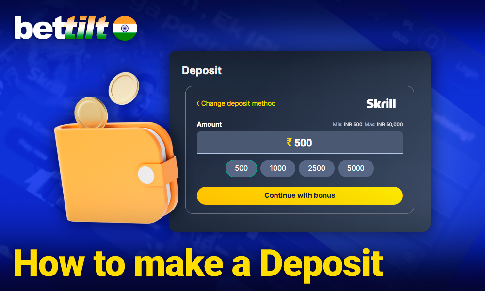 How to make a Deposit on Bettilt in India - detailed step-by-step manual