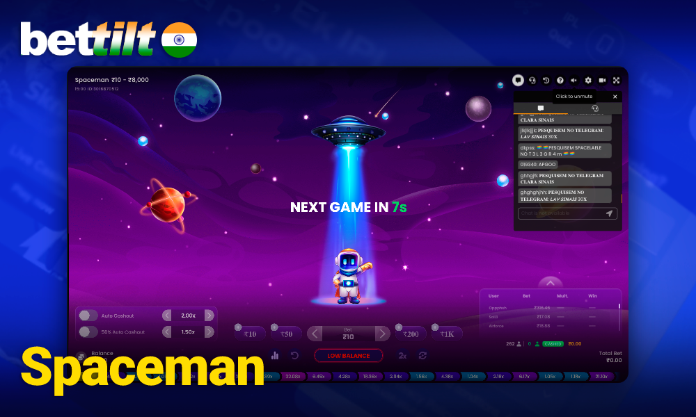 About Spaceman on Bettilt in India