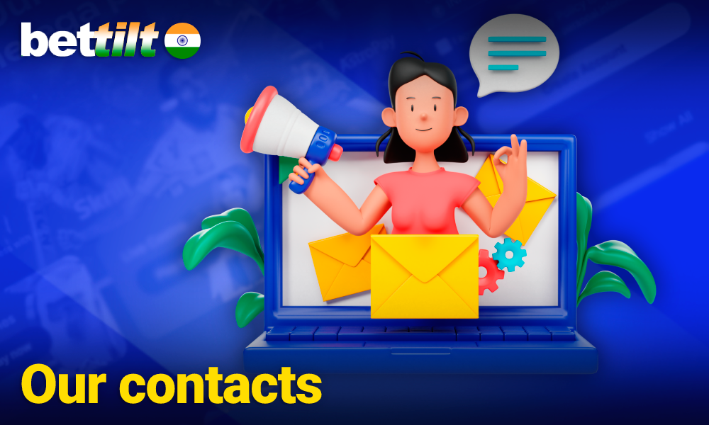 Contacts of company Bettilt in India 